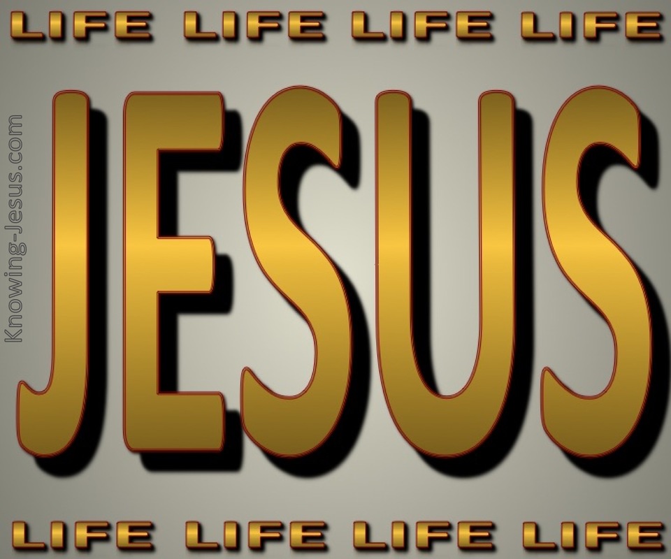 JESUS Is Life (gold)